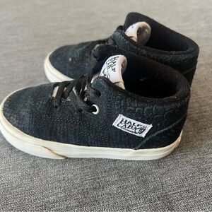 Vans Half Cab size 7.5 toddler Kids Black Grey Sneakers